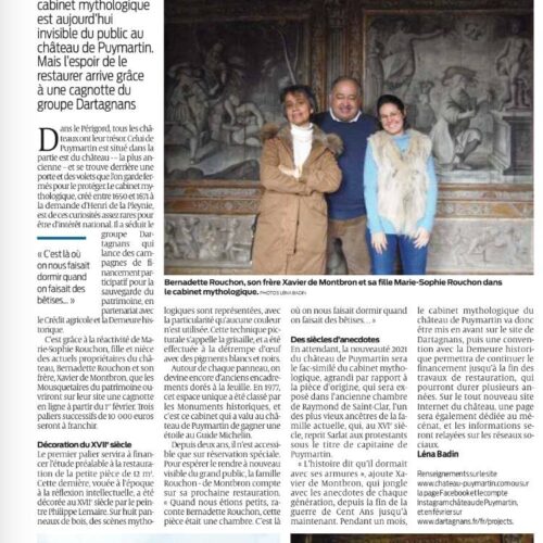 article sud ouest cabinet mythologique puymartin sarlat