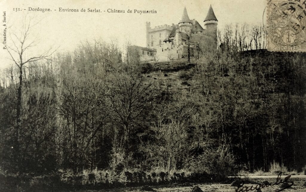 Photo d'époque du château de Puymartin