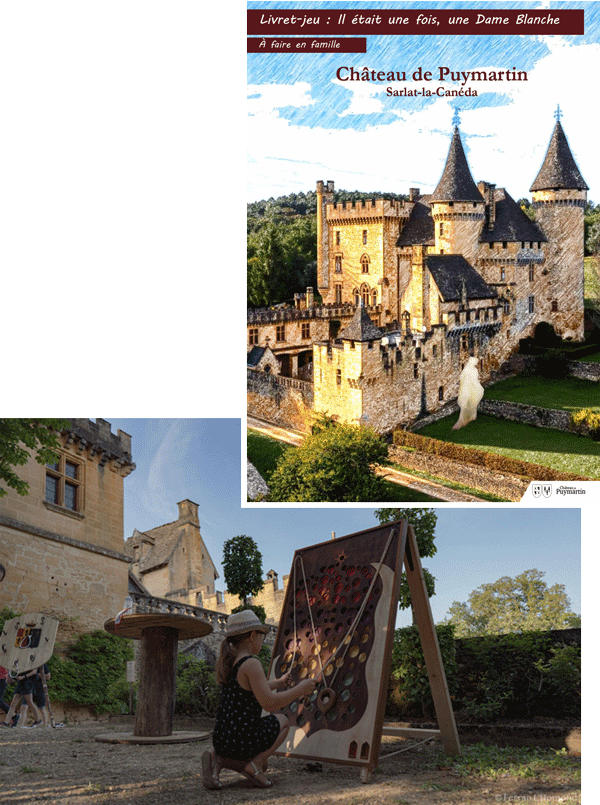 Jeux enfants visite puymartin à sarlat